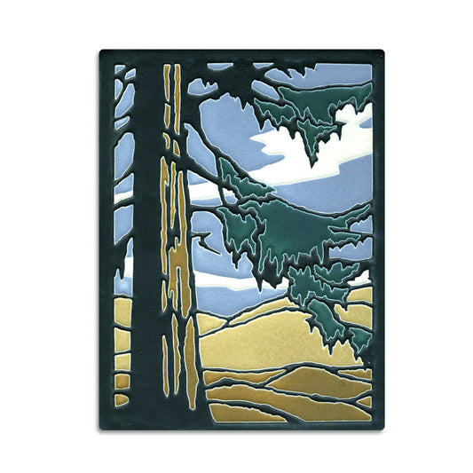 Redwood – 6x8 art tile by Motawi 