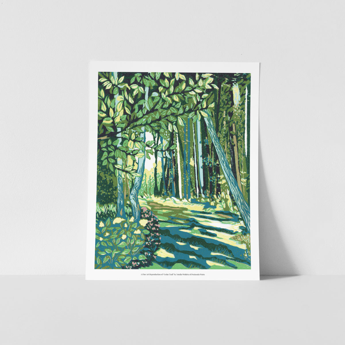 Block Print 11 x 14 Fine Art Reproduction