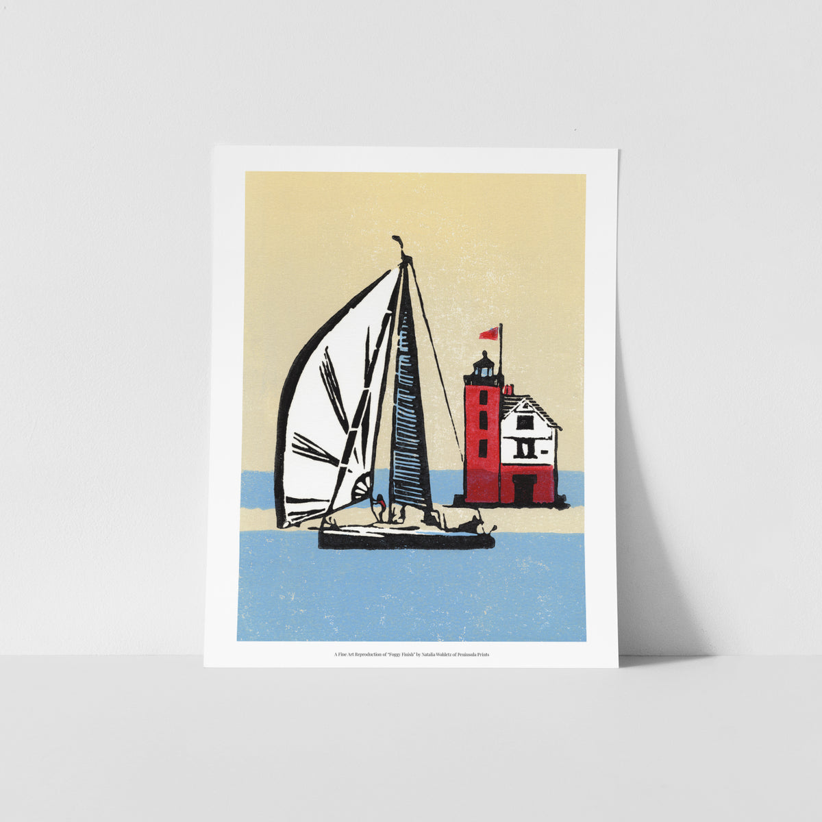 Block Print 11 x 14 Fine Art Reproduction