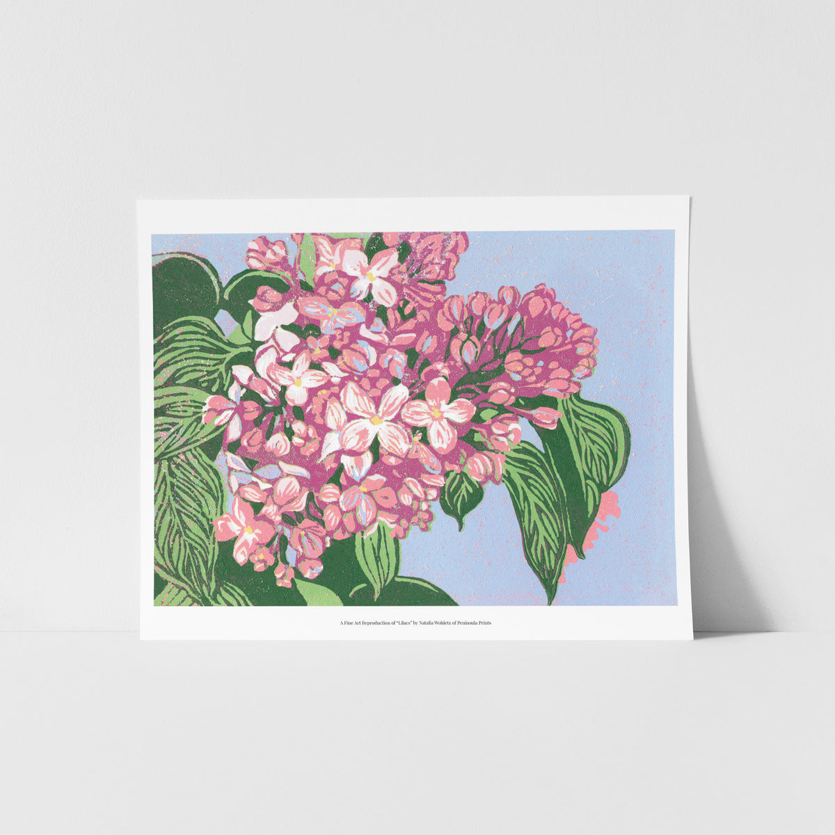 Block Print 11 x 14 Fine Art Reproduction