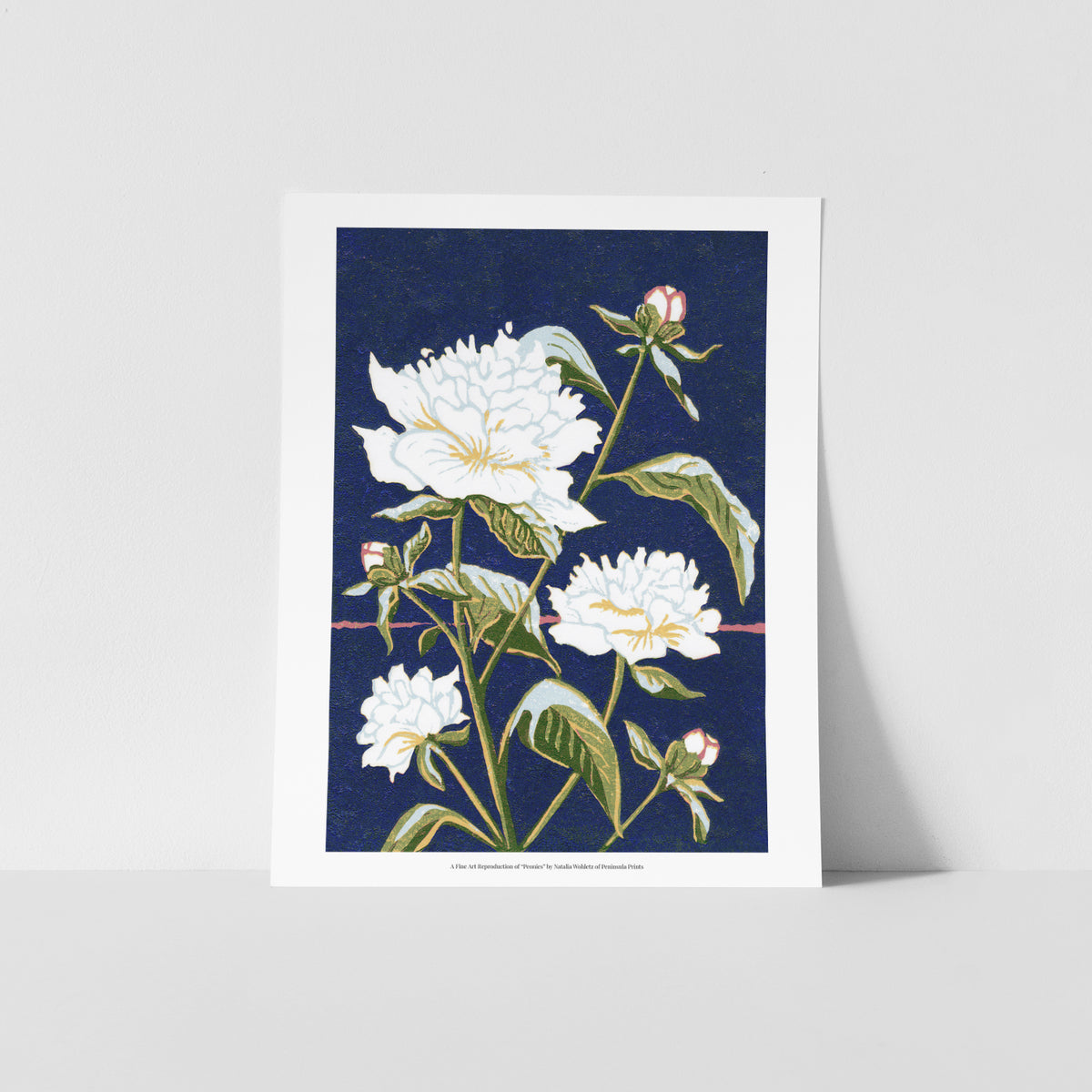 Block Print 11 x 14 Fine Art Reproduction