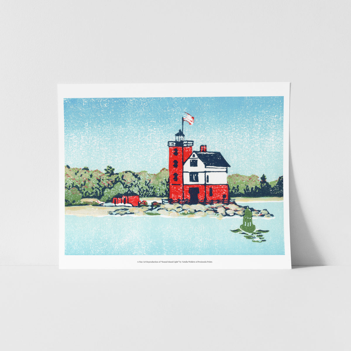 Block Print 11 x 14 Fine Art Reproduction