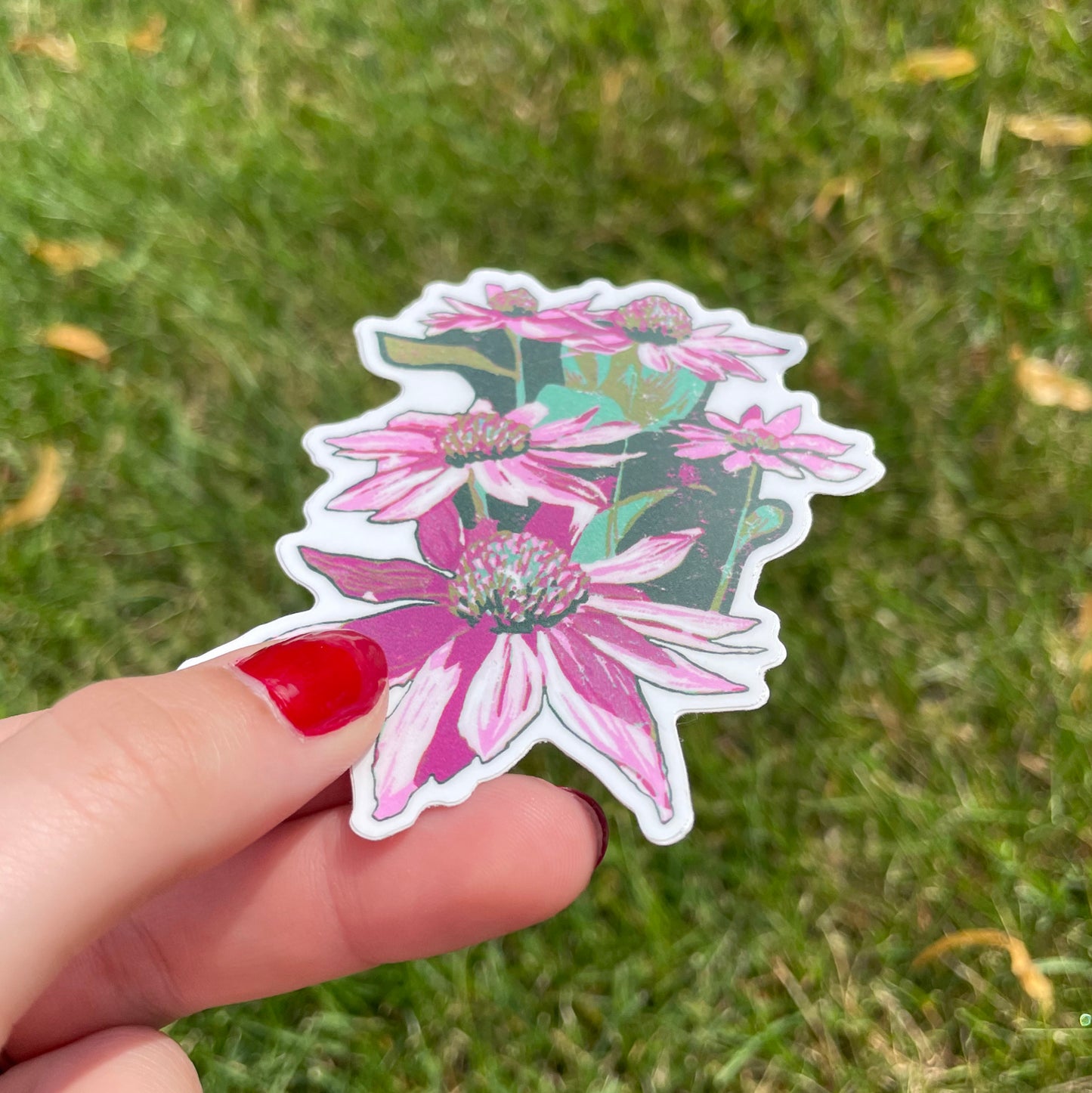 Echinacea Patch Vinyl Sticker