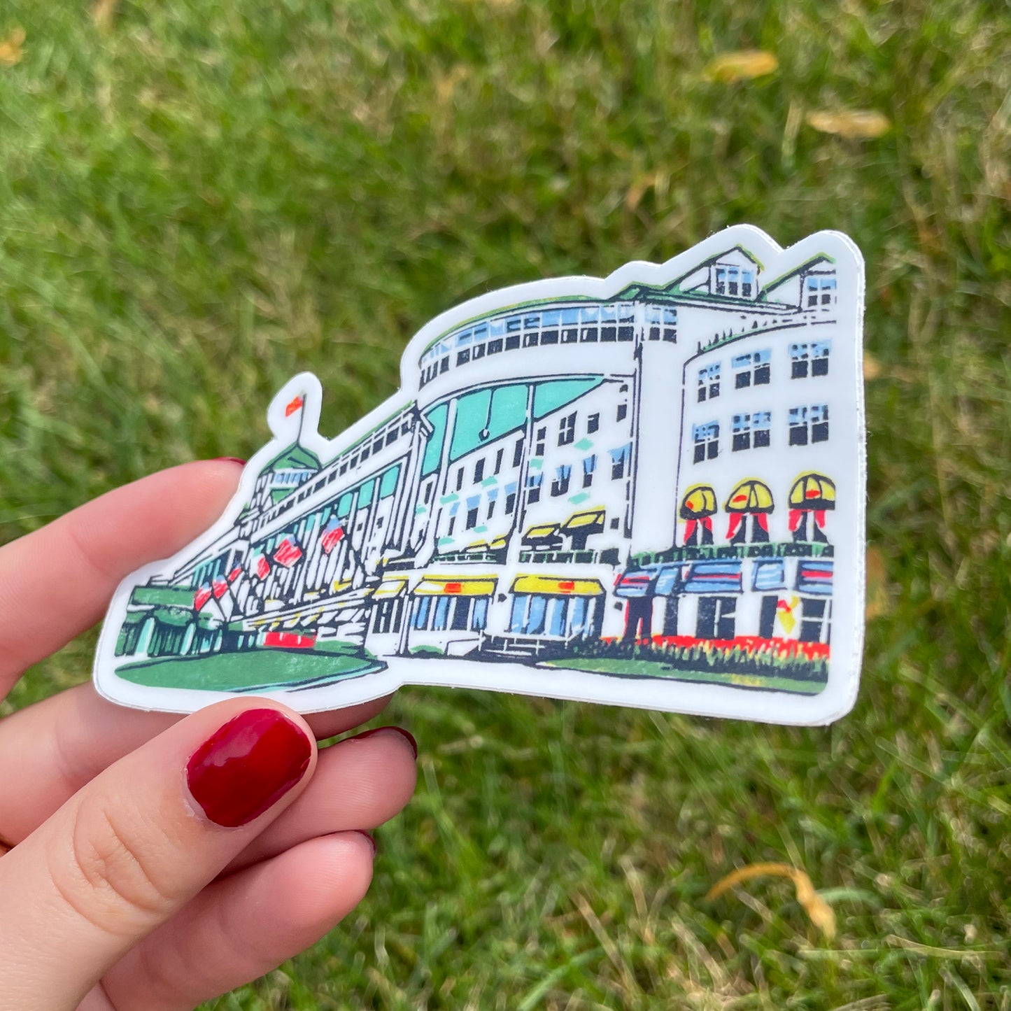 The Grand Hotel Vinyl Sticker