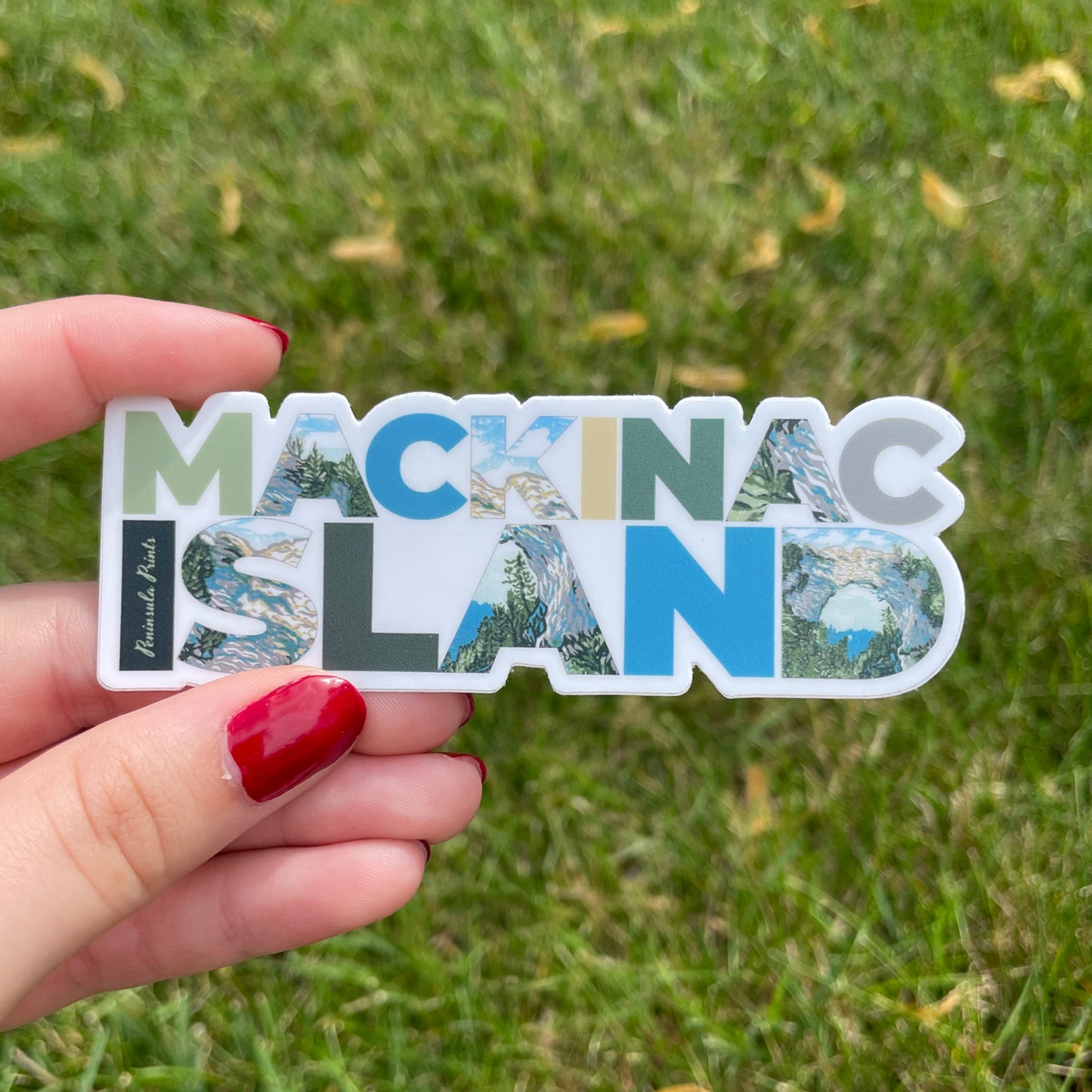 MACKINAC ISLAND Arch Rock Vinyl Sticker