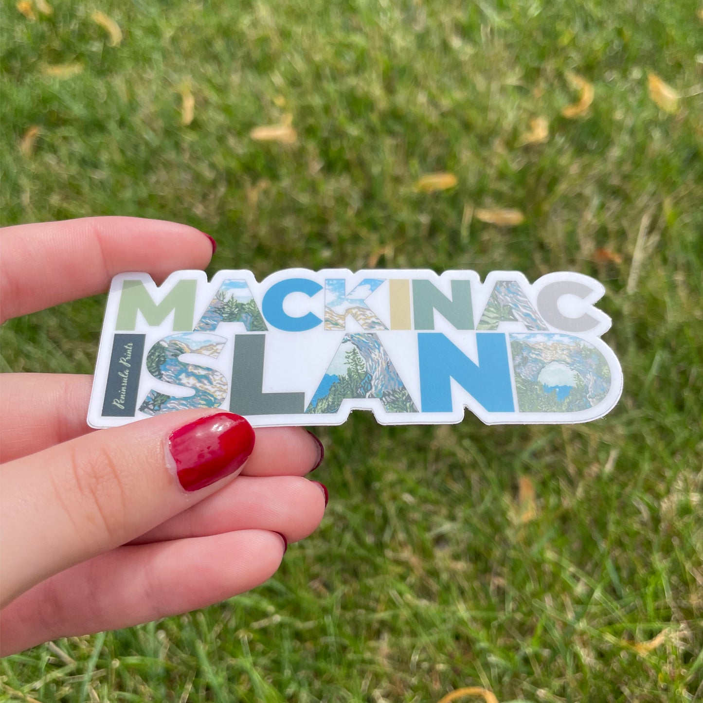 MACKINAC ISLAND Arch Rock Vinyl Sticker