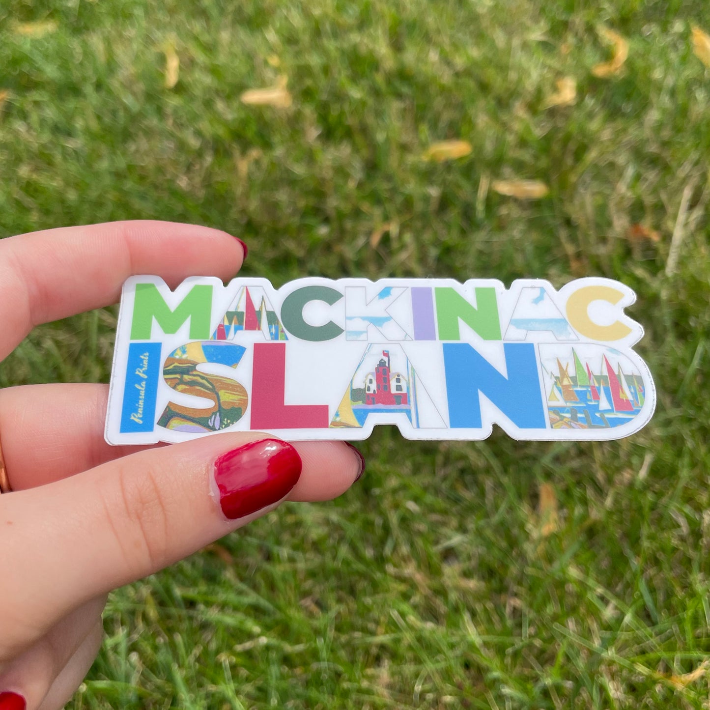 MACKINAC ISLAND Yacht Race Vinyl Sticker