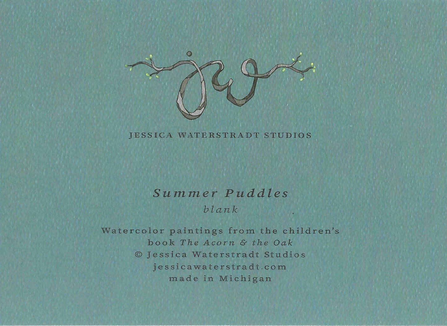 Summer Puddles Greeting Card