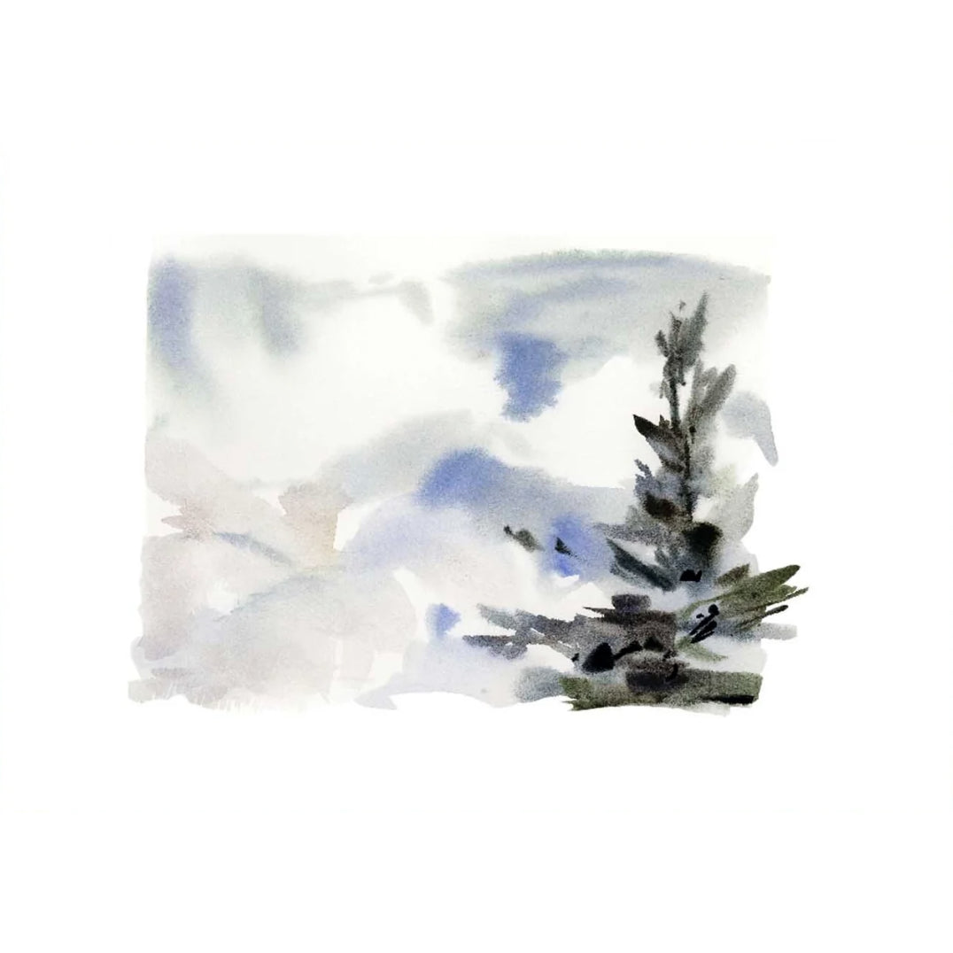 Tiny Botanicals Tree Study No. 1 Fine Art Print by Kelly Ventura.