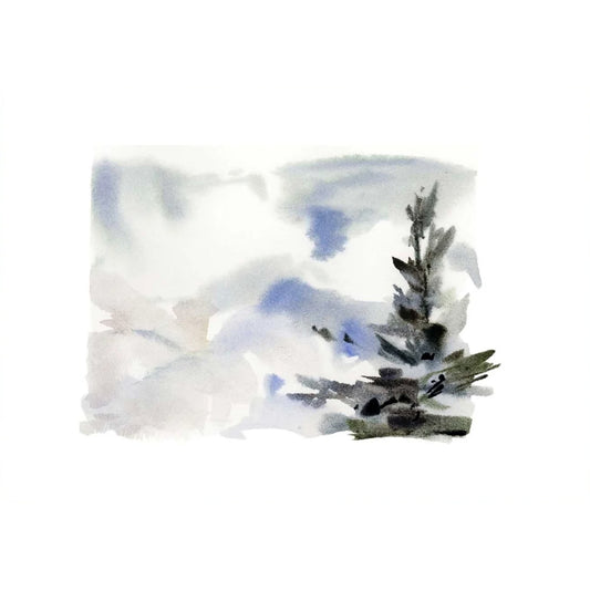 Tiny Botanicals Tree Study No. 1 Fine Art Print by Kelly Ventura.