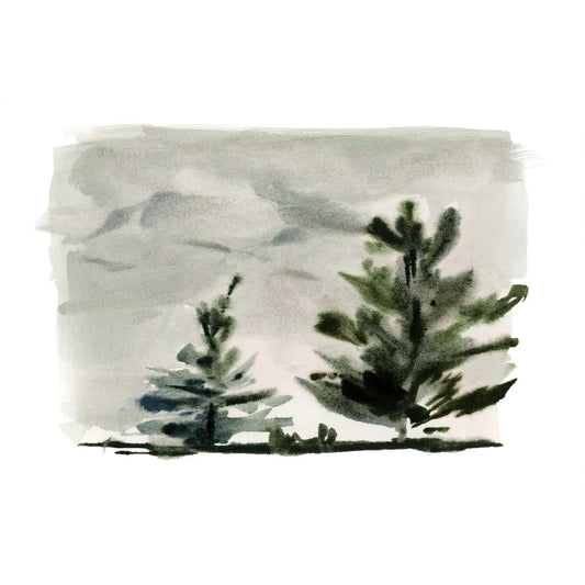 Tiny Botanicals Tree Study No. 2 Fine Art Print by Kelly Ventura.