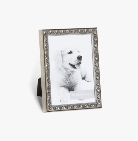 Vintage Pewter Leaf Photo Frame