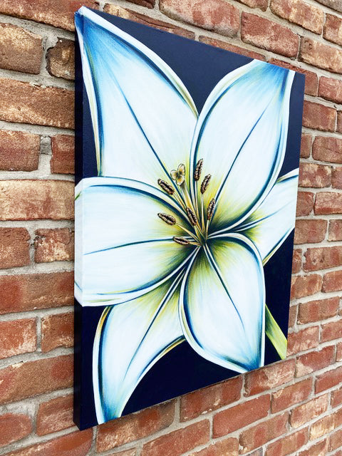 Contemporary floral painting by Michigan artist Denise Cassidy Wood.