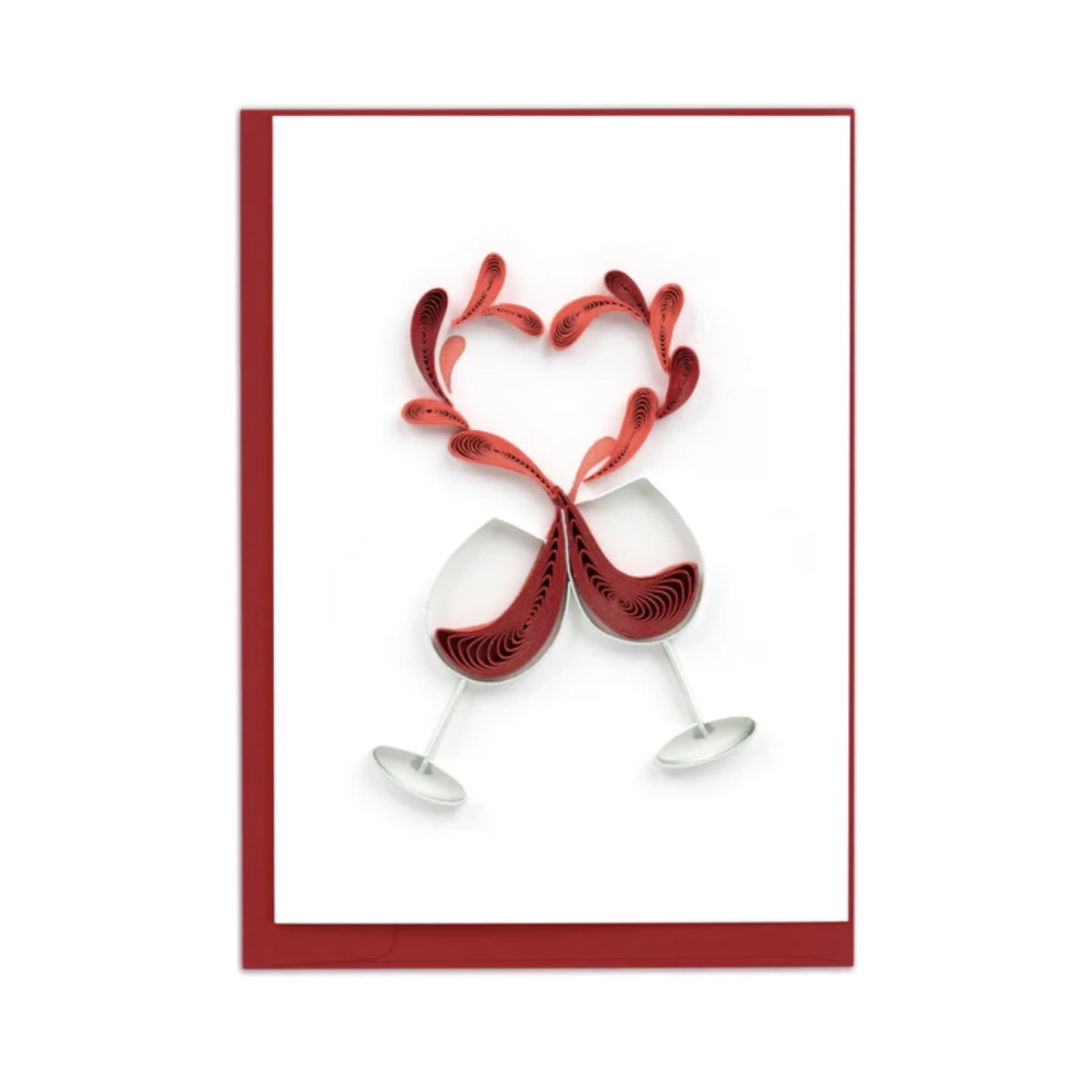 Toast to Love Gift Enclosure Mini Card by Quilling Cards.