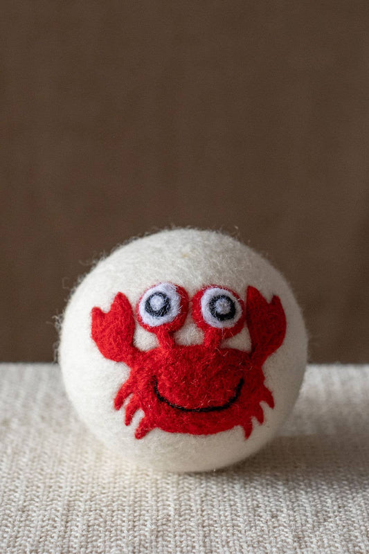 Single – Wool Dryer Balls Over 50 Styles : Red Crab