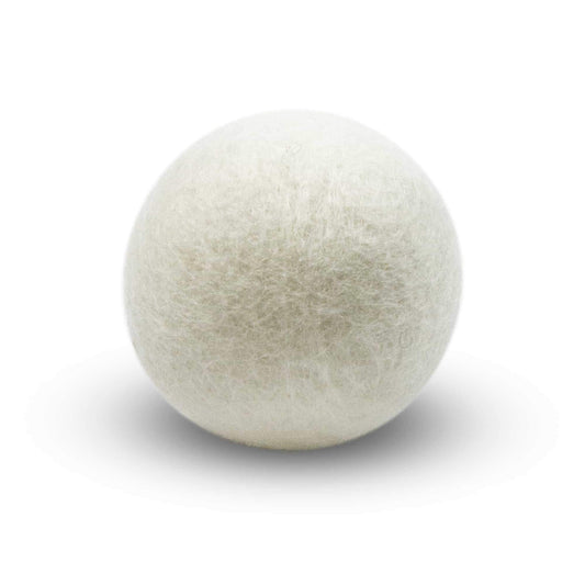 Solid Colors: Eco Wool Dryer Balls Fair Trade: White