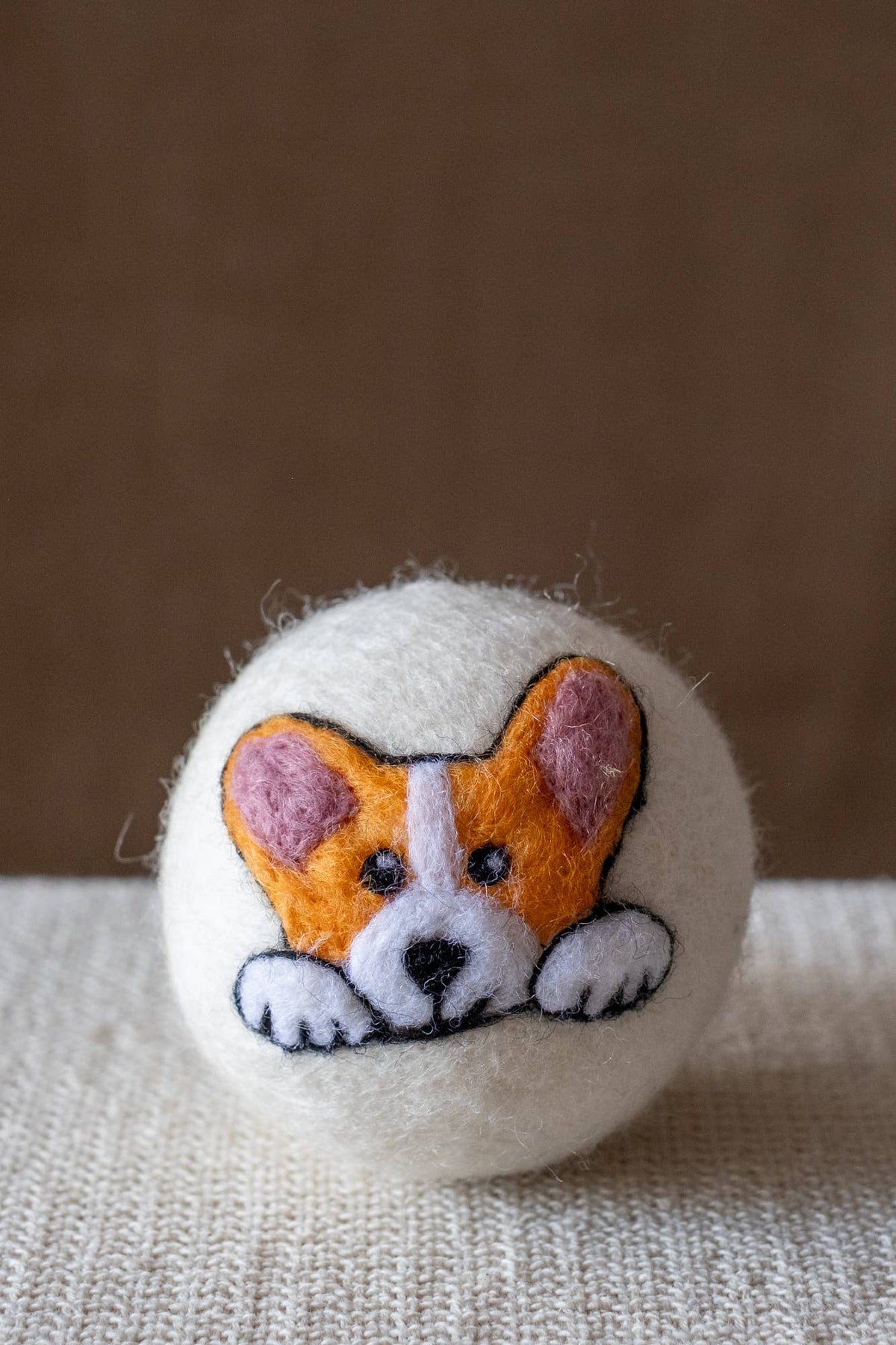 Single Choice – Dryer Balls Natural Wool Ethically Handmade: Corgi