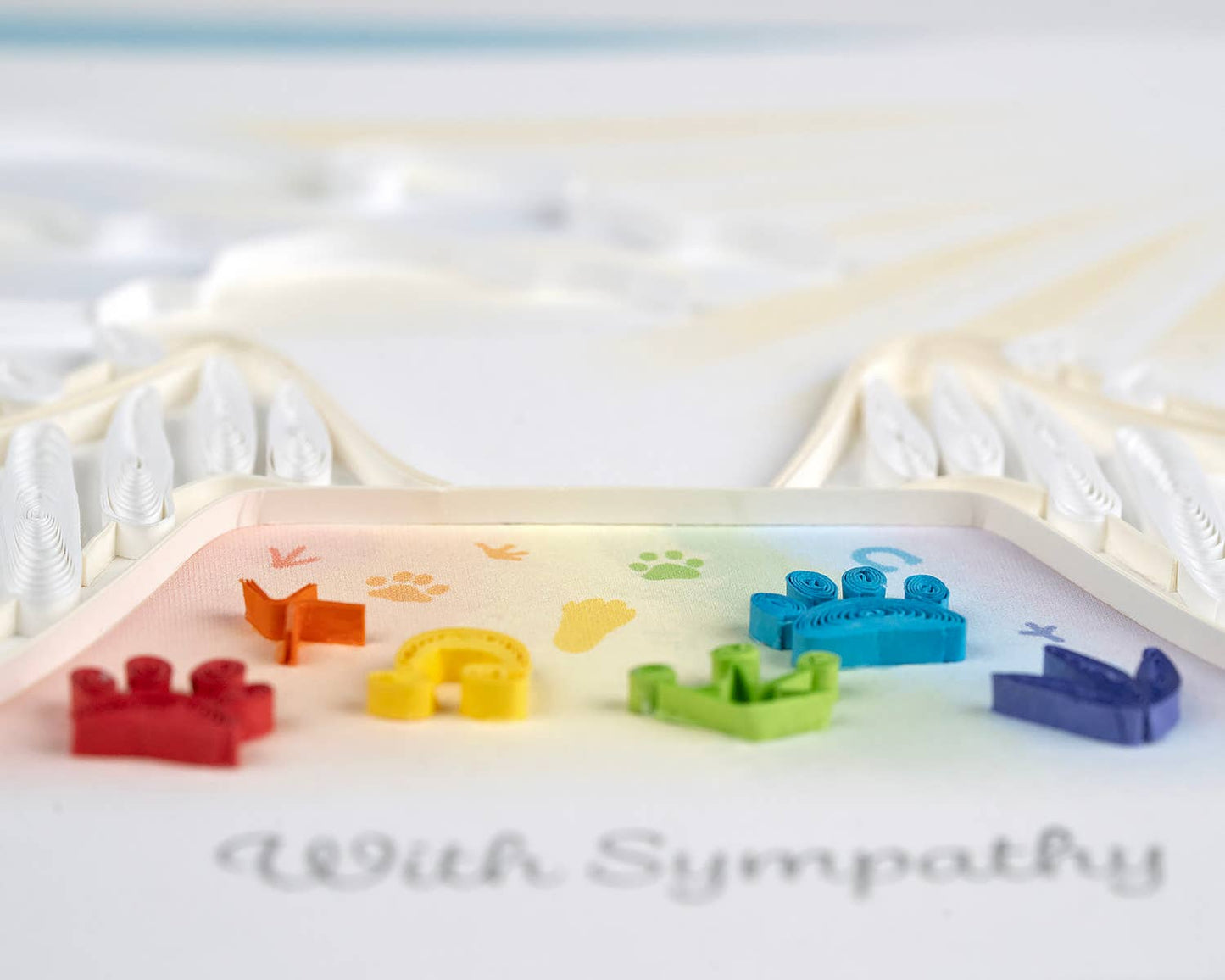 Rainbow Bridge Quilled Card