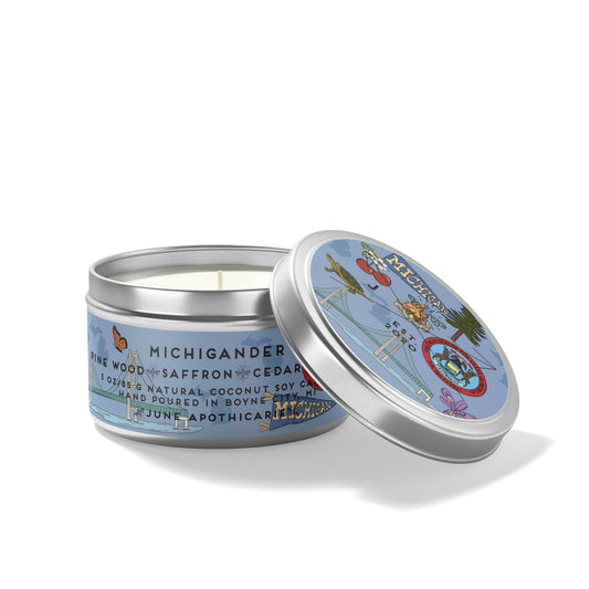 Michigander 4 oz soy wax Travel Candle