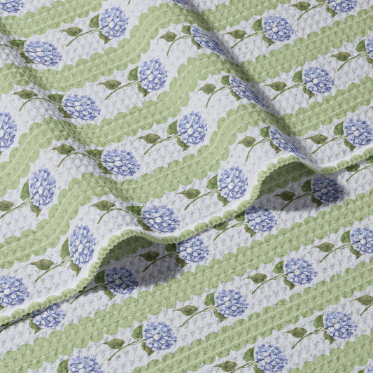 Hydrangea Double Sided Waffle Dish Towel