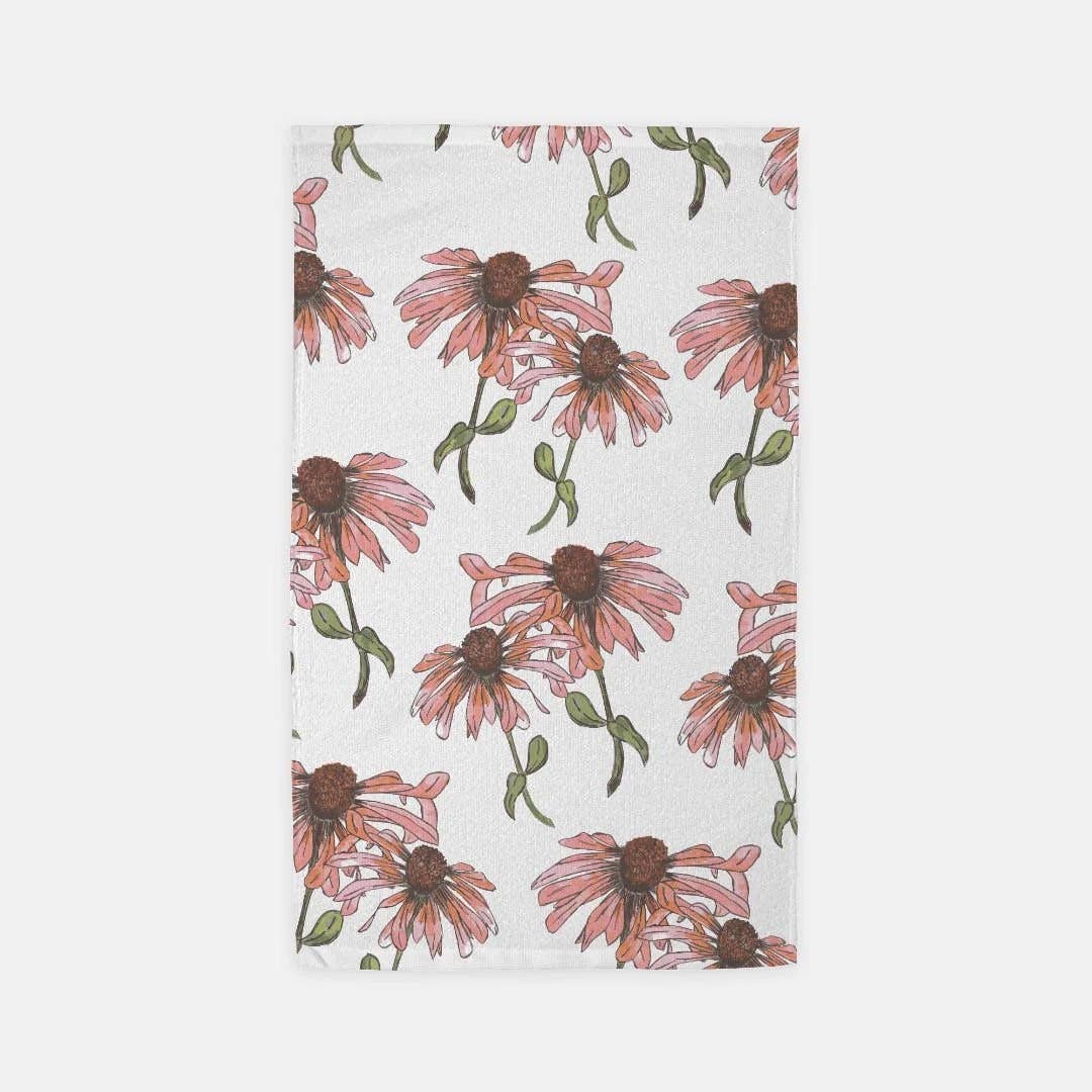 Cone Flower Hand Towel (15" x 25")