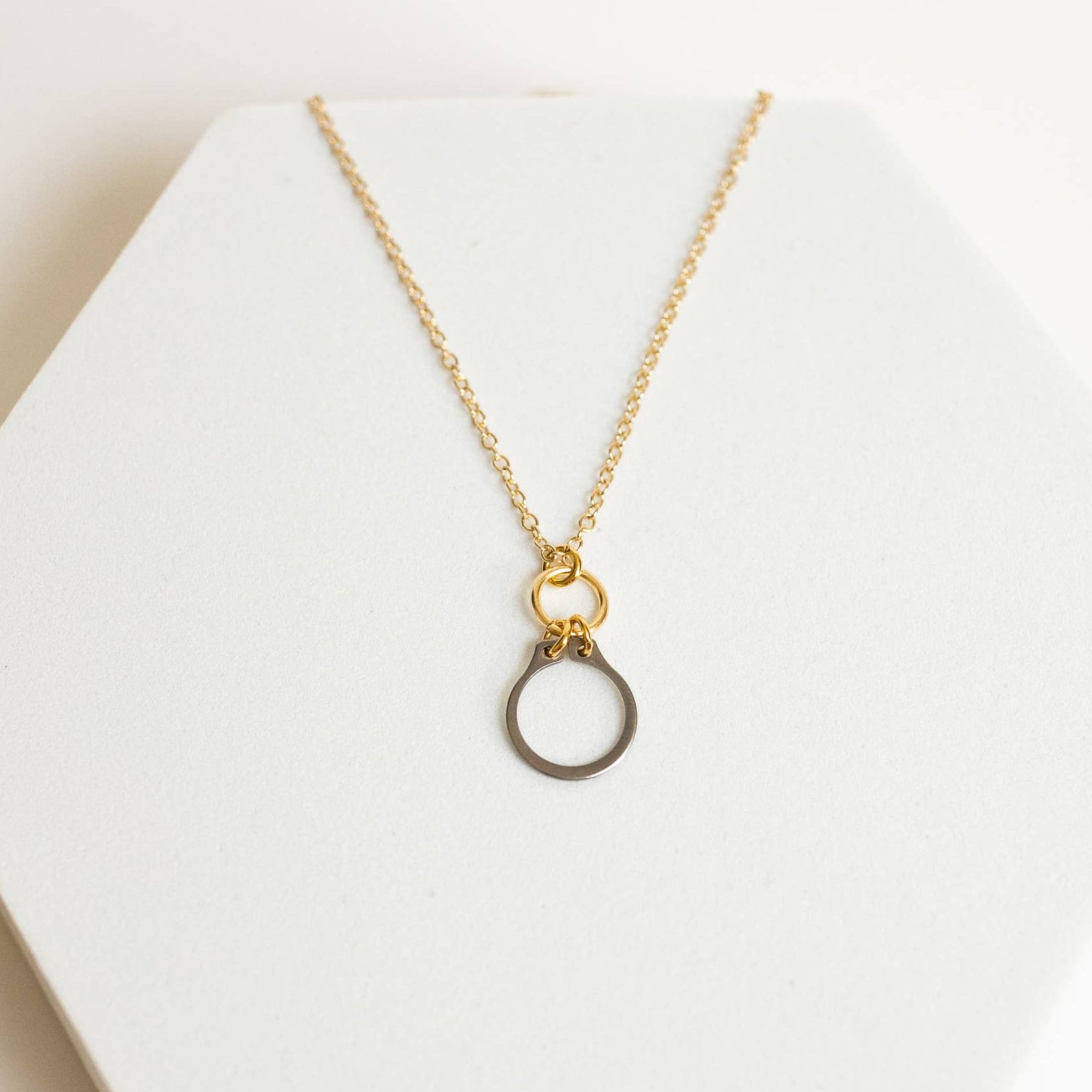 How Sweet It Is necklace by Mend on the Move jewelry. Created from auto parts by abuse survivors in Detroit.