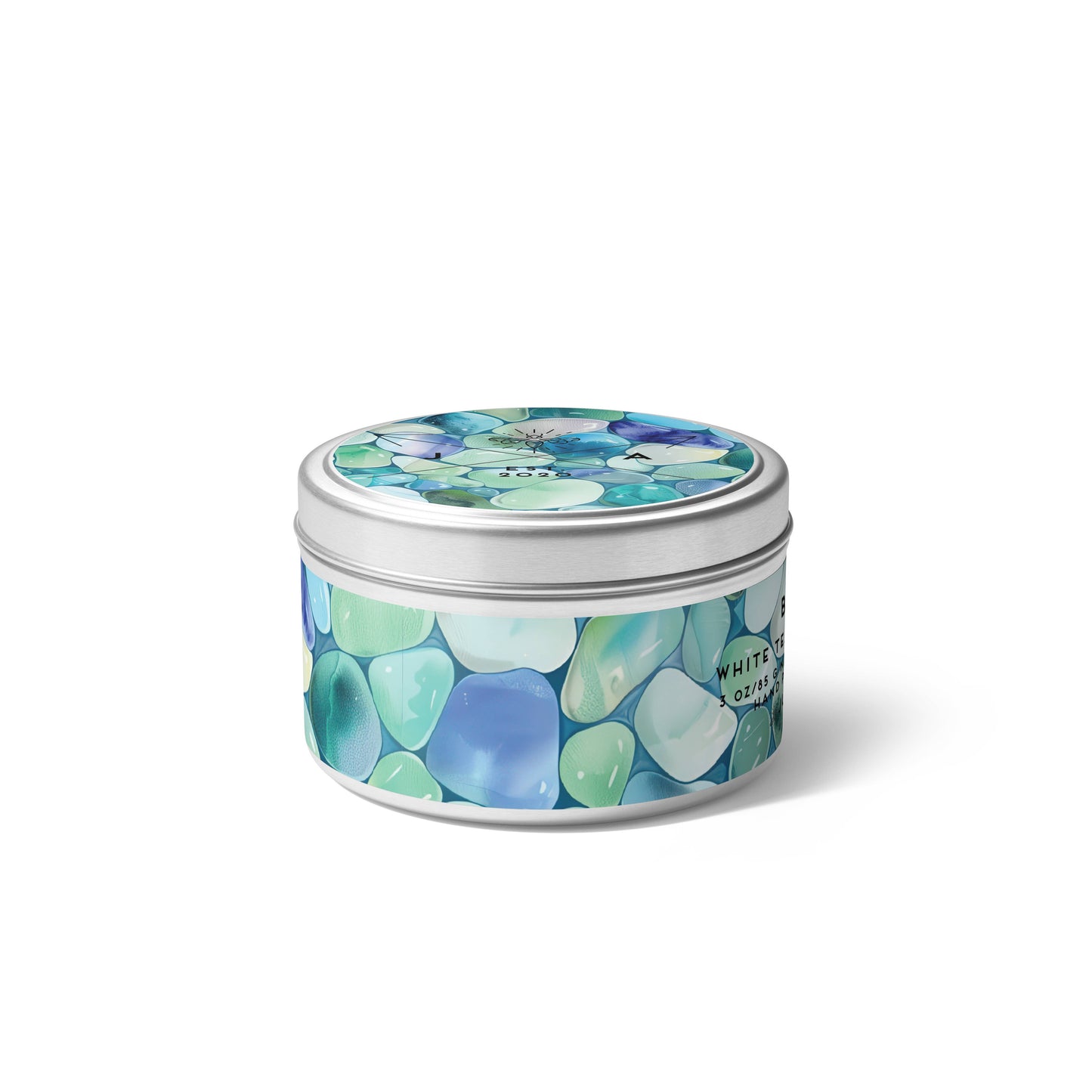 Beach Glass 4 oz Travel Candle