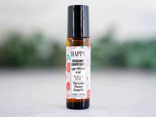 Bergamot Grapefruit Essential Oil Roll-on Aromatherapy HAPPY