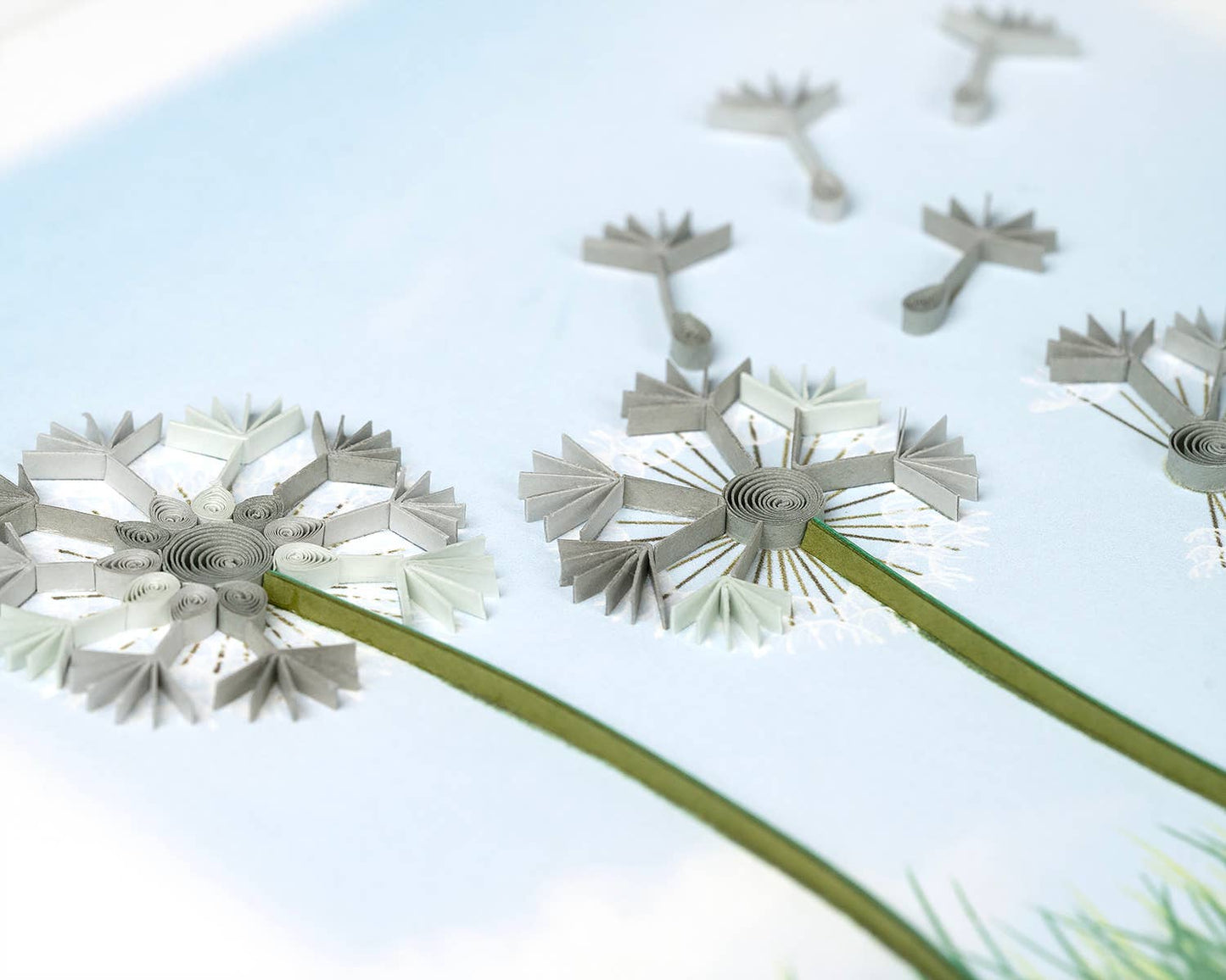 Sympathy Dandelions Quilled Card