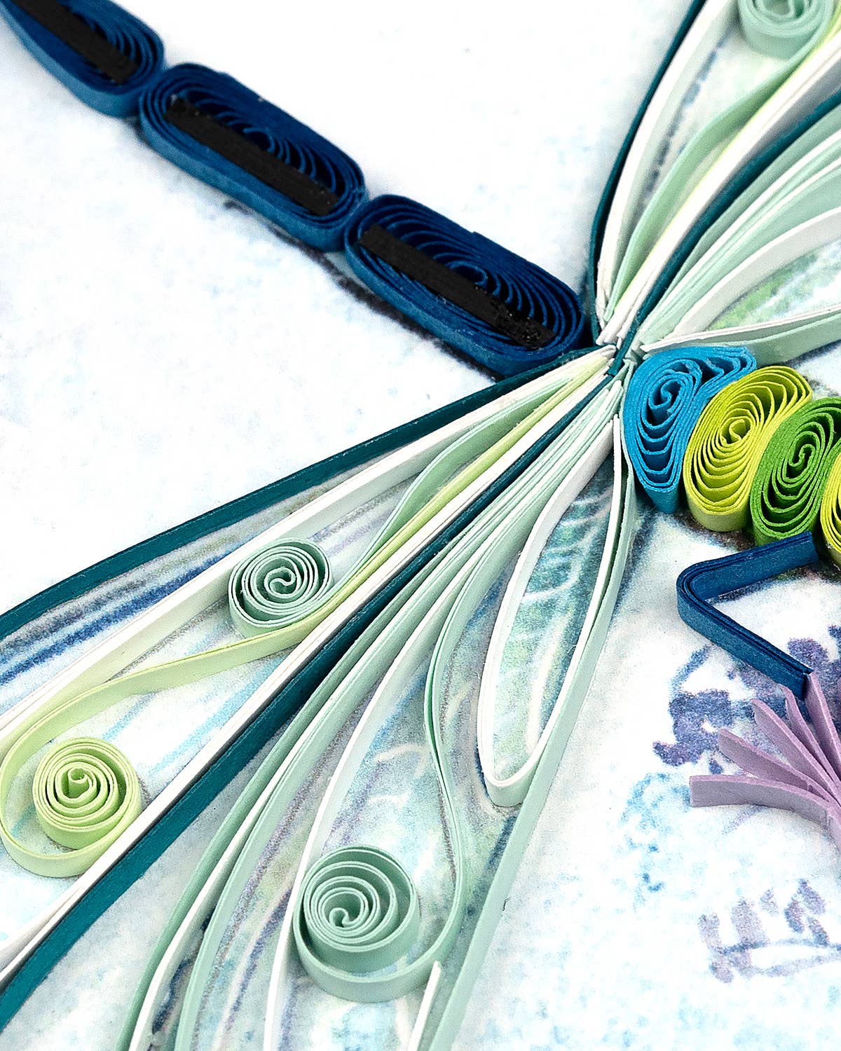 Emperor Dragonfly Quilled Card