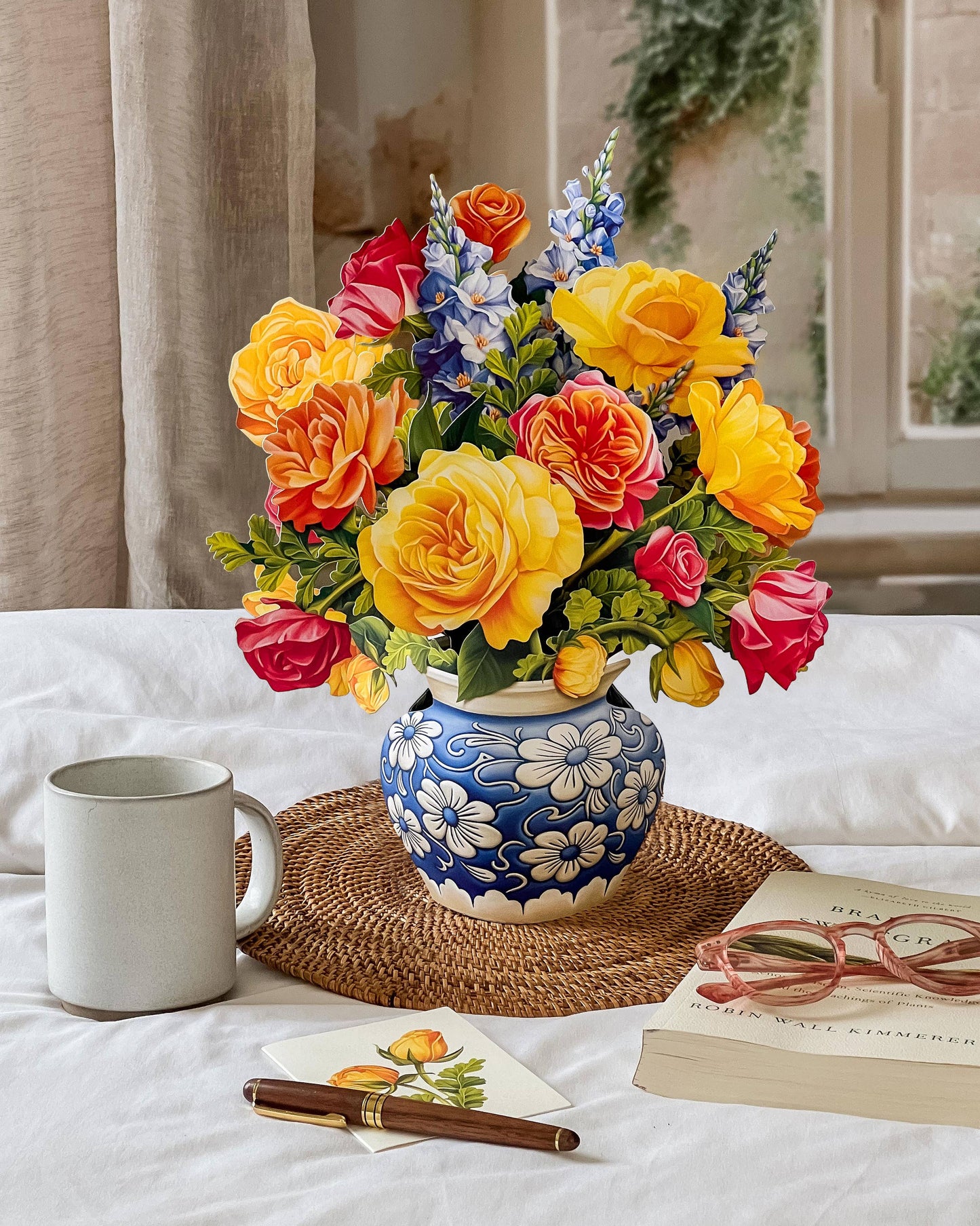 Sorbet Roses Pop-up Greeting Cards