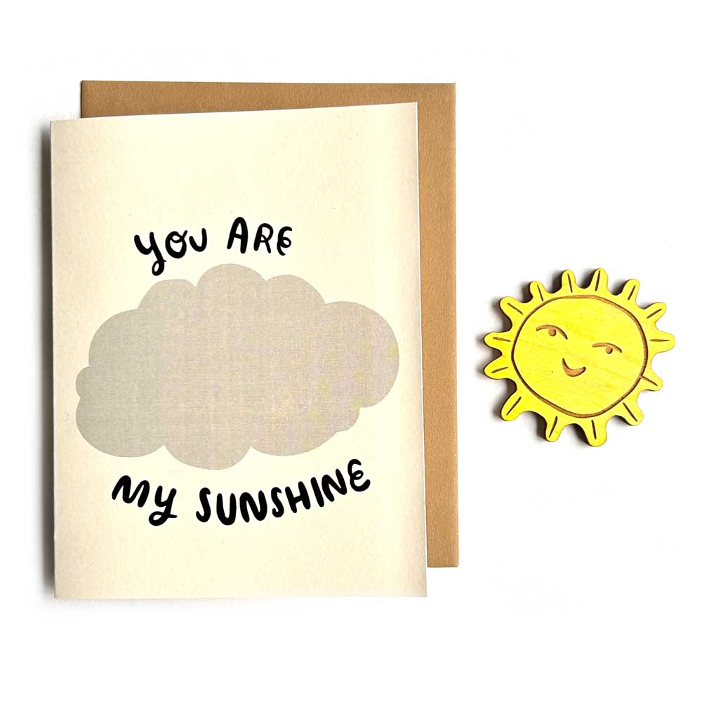 You Are My Sunshine - Sun Magnet w/ Card