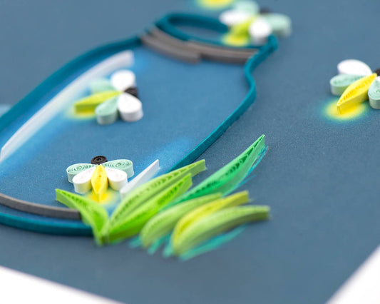 Fireflies Everyday Quilled Card