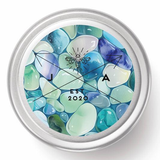 Beach Glass 4 oz Travel Candle