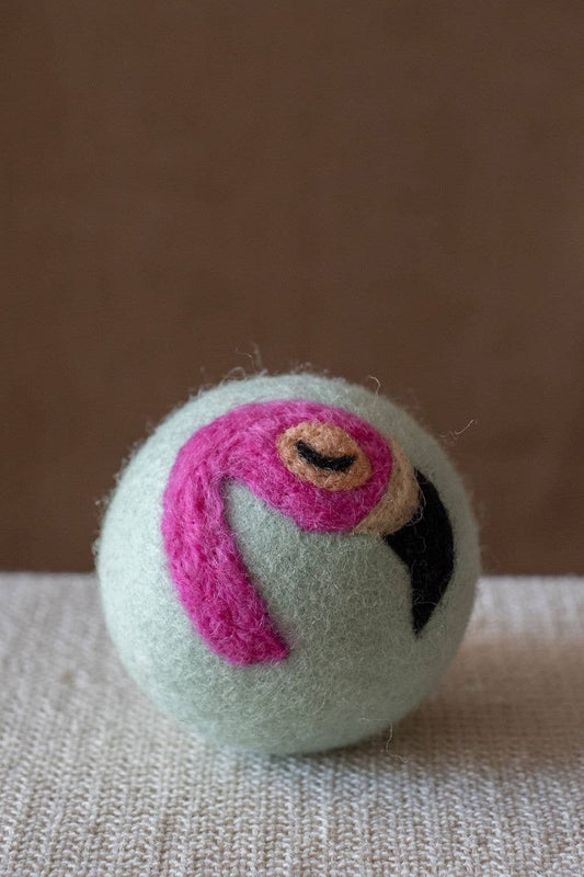 Single – Wool Dryer Balls Over 50 Styles : Flamingo