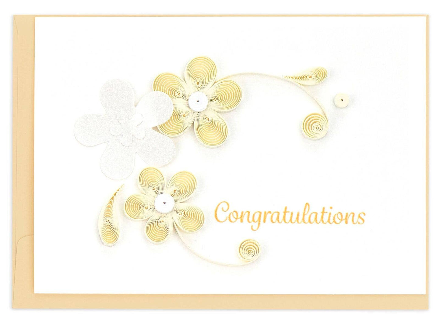 Floral Congrats Gift Enclosure Mini Card