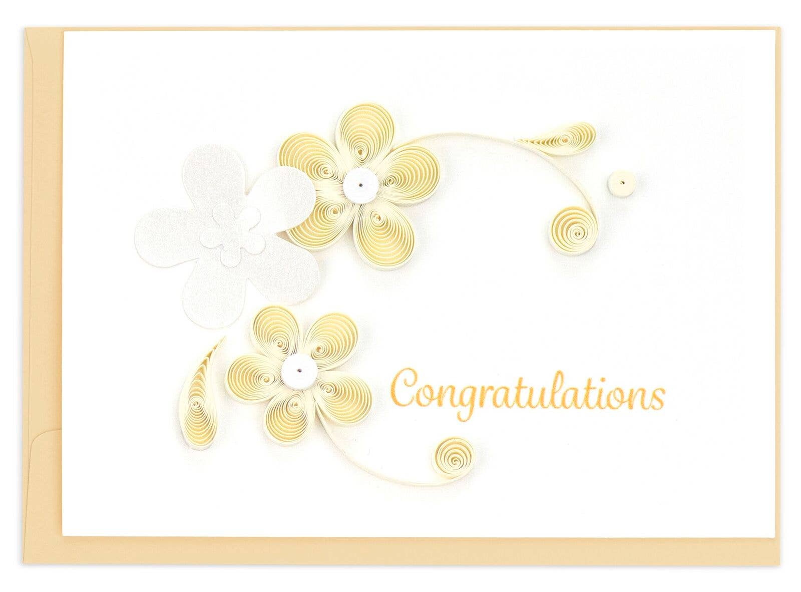 Floral Congrats Gift Enclosure Mini Card