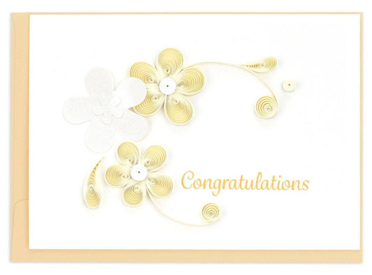 Floral Congrats Gift Enclosure Mini Card