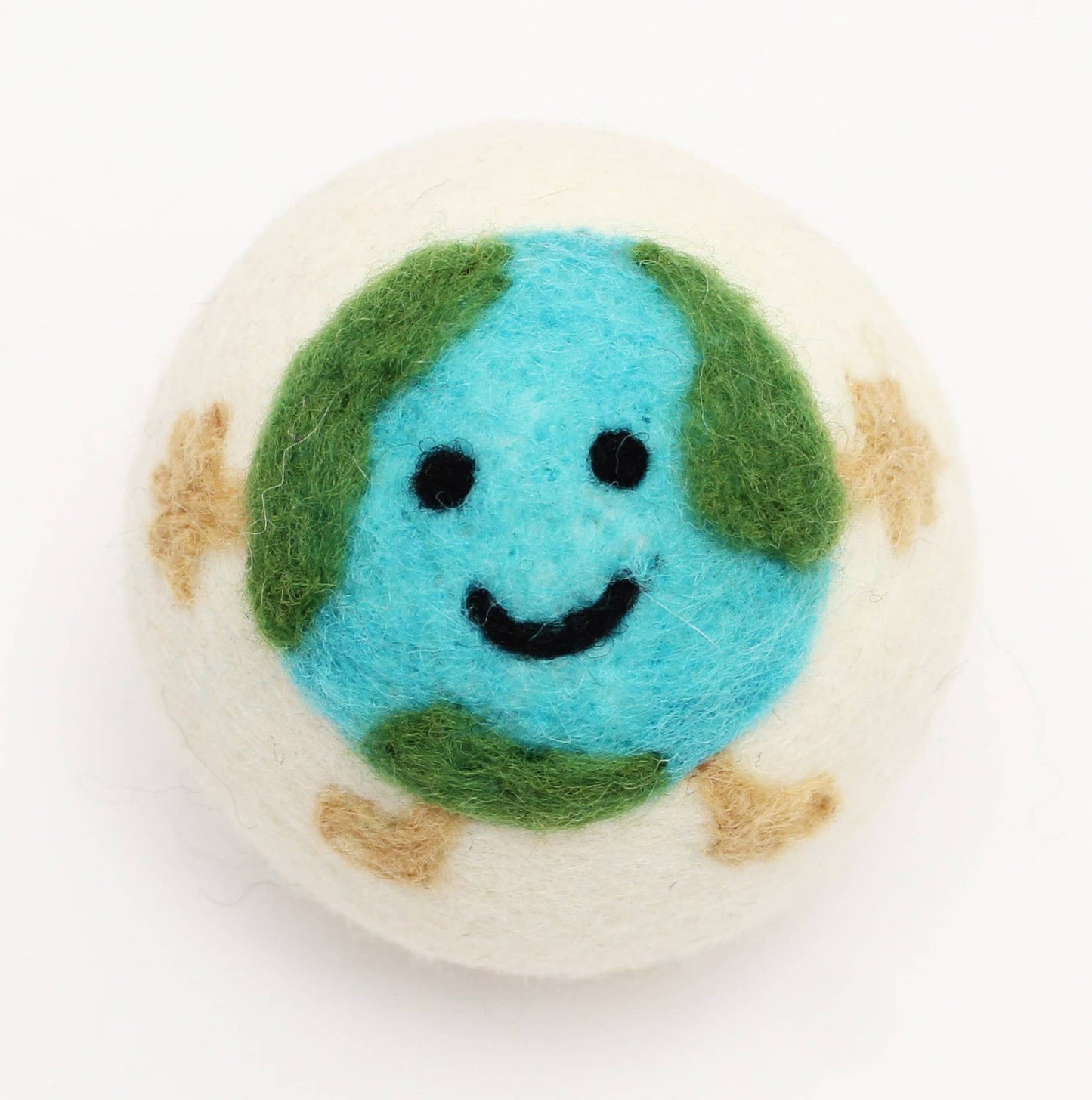 Earth • Sun • Rainbow: Eco Wool Dryer Balls Fair Trade: Rainbow with Flowers