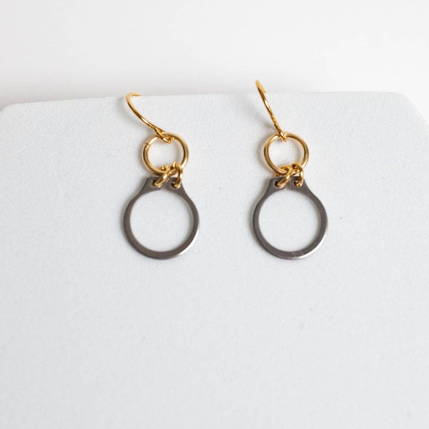 How Sweet It Is earrings by Mend on the Move jewelry. Created from auto parts by abuse survivors in Detroit.