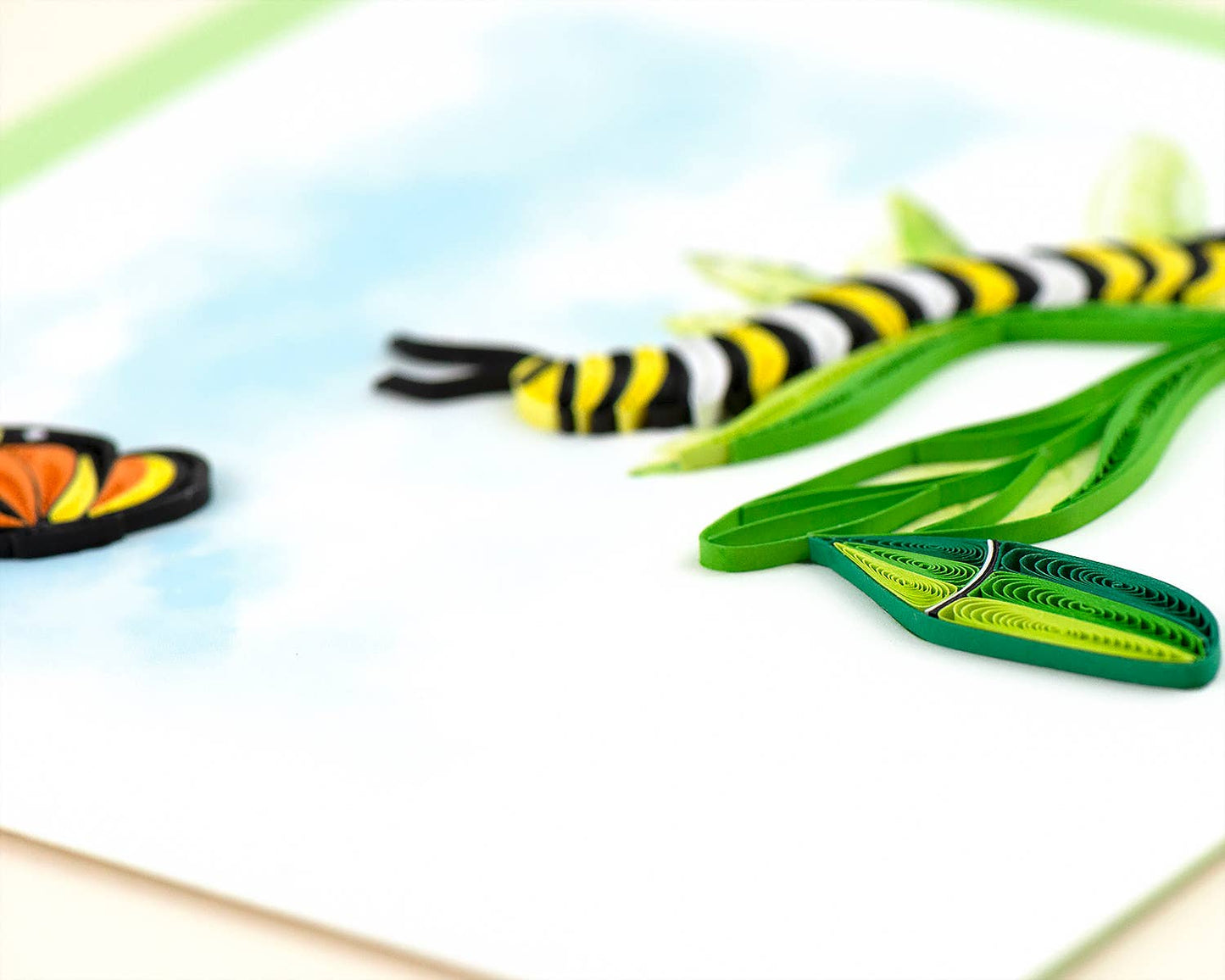 Caterpillar Quilled Card