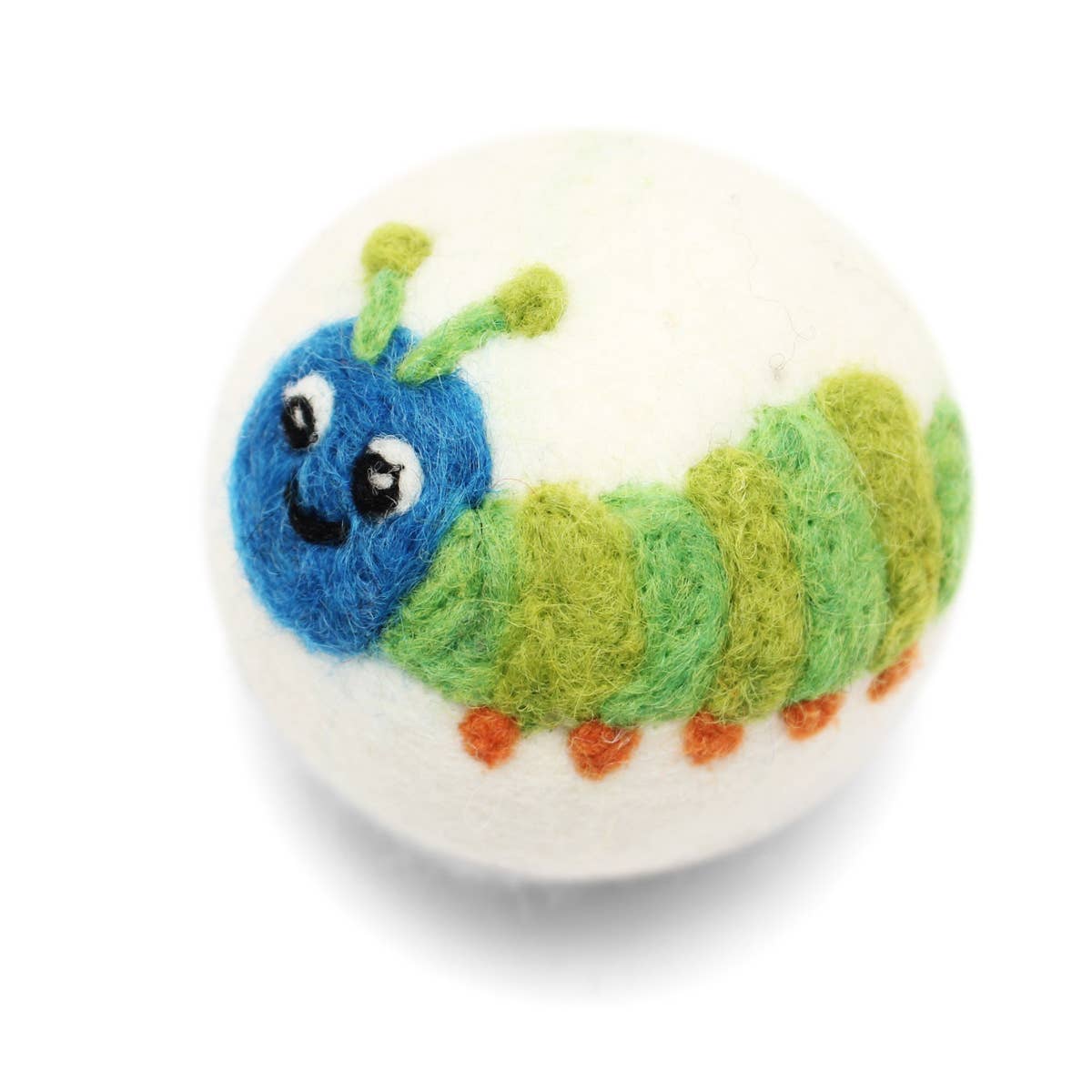 Bugs: Eco Wool Dryer Balls Fair Trade: Yellow/Pink Butterfly