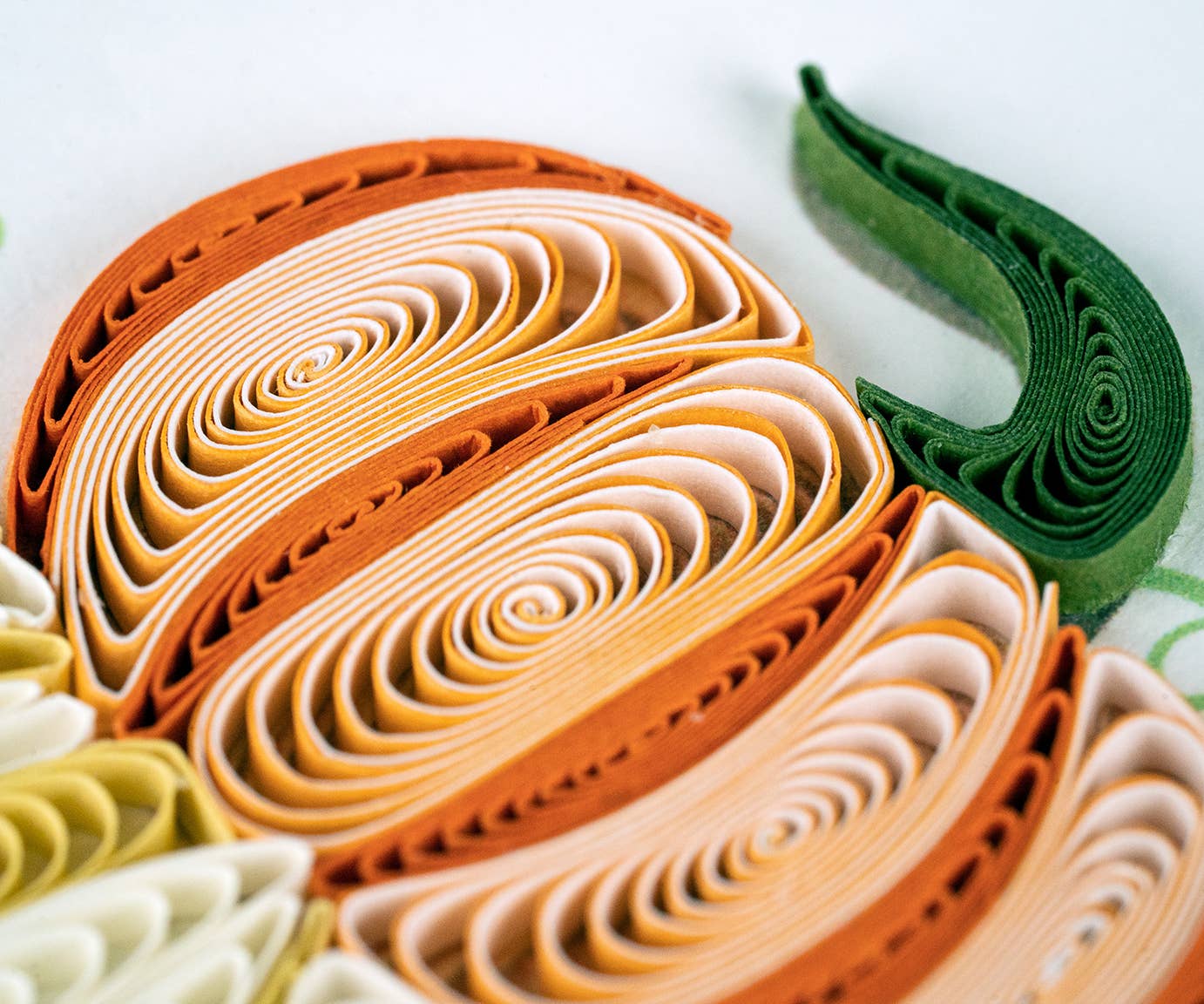 Quilled Stacked Pumpkins Greeting Card