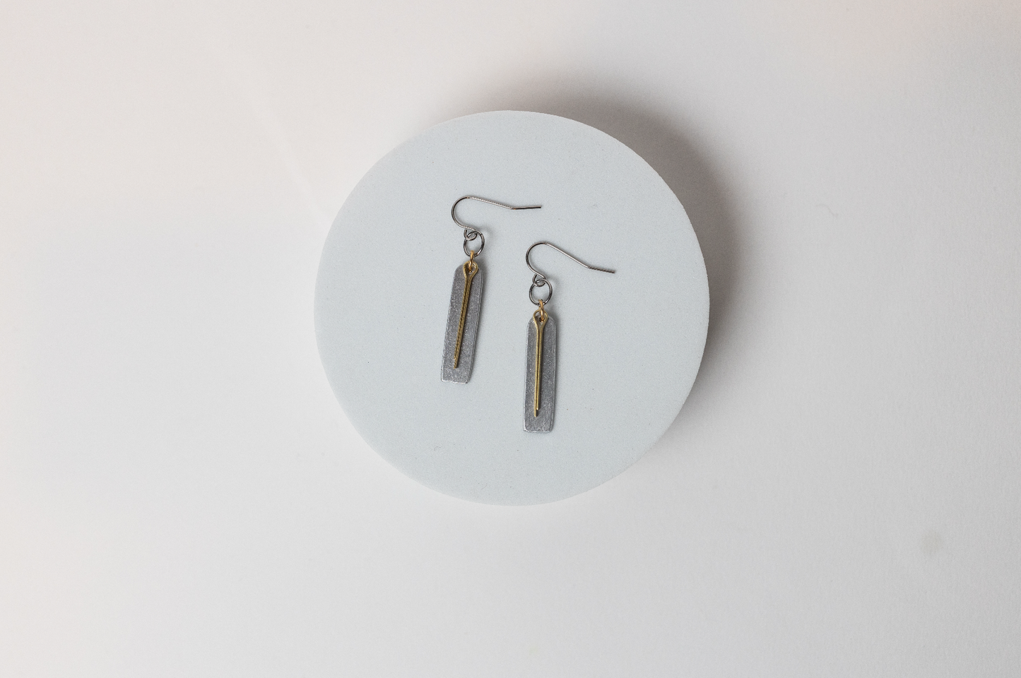 Archways Aluminum, Brass & Stainless Steel Earrings