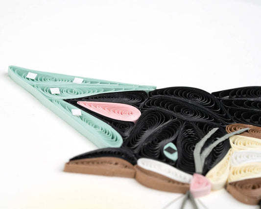 Birthday Cat Quilled Card