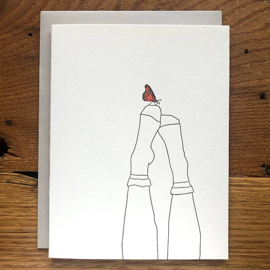 Monarch Letterpress Card