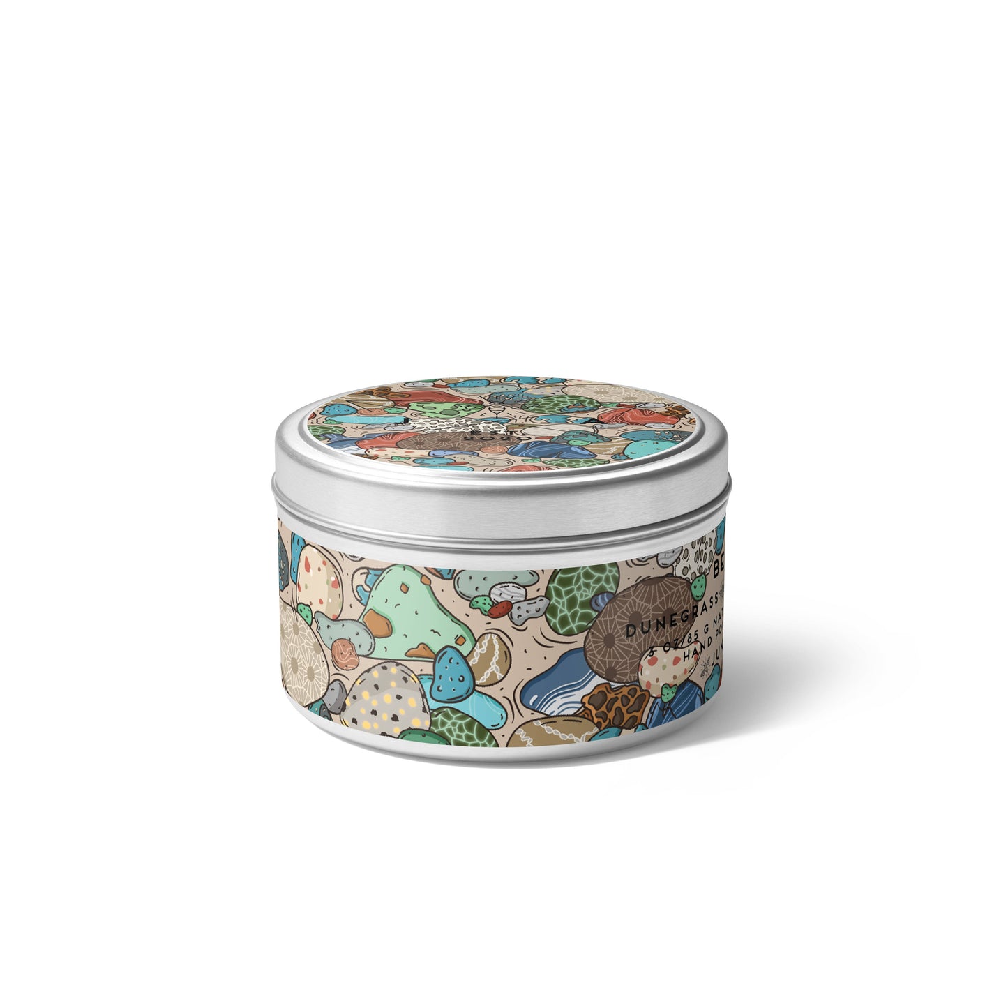 Beach Rocks 4 oz Travel Candle