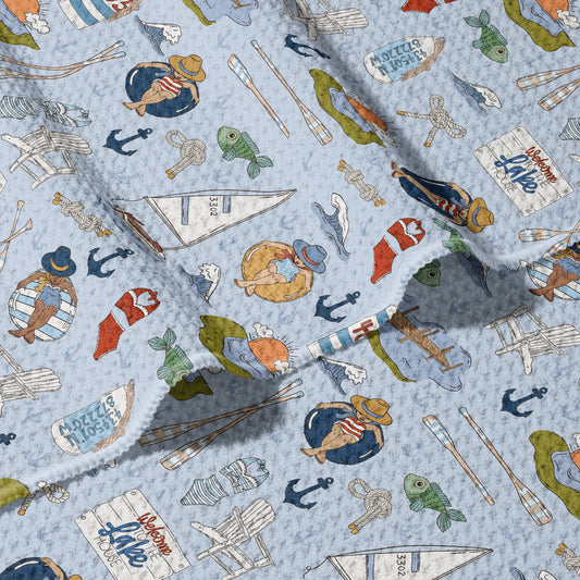 The Lake House Double Sided Quick Dry Beach Towel