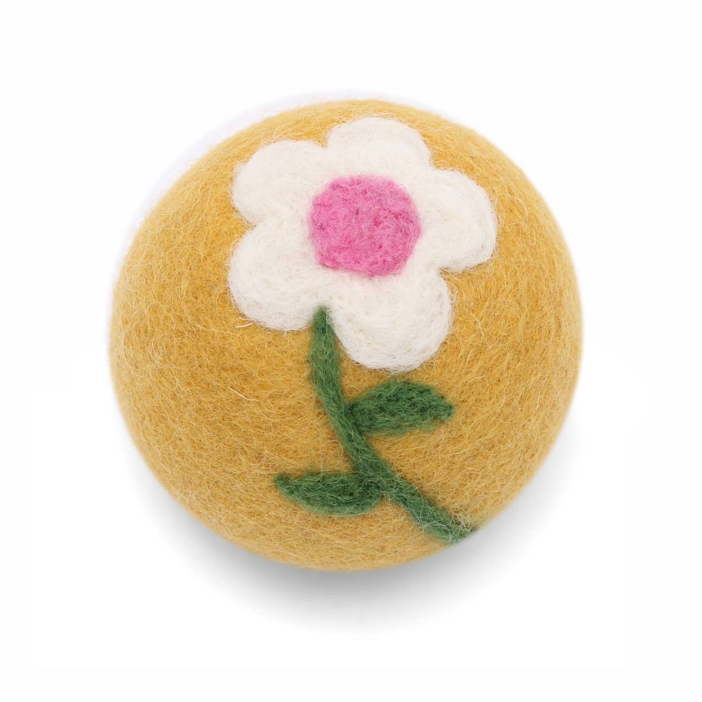 Flowers: Eco Wool Dryer Balls Fair Trade: Yellow/Blue