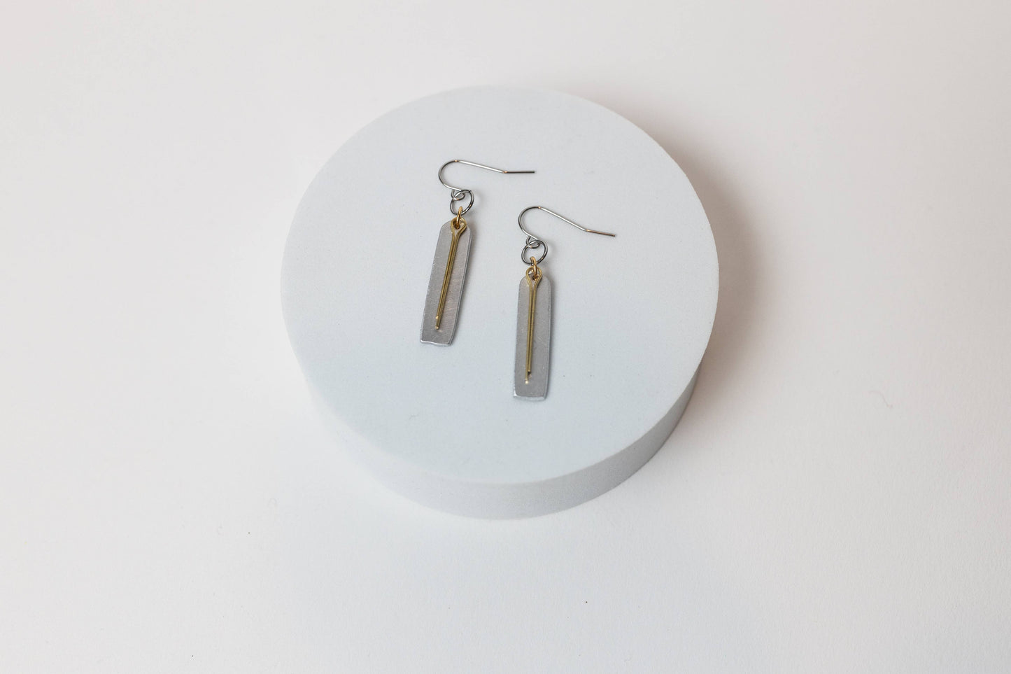 Archways Aluminum, Brass & Stainless Steel Earrings